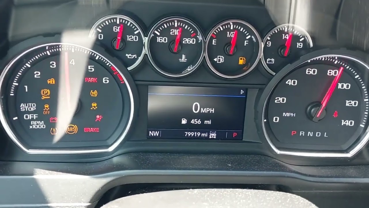 Putting Your Silverado Into Brake Service Mode