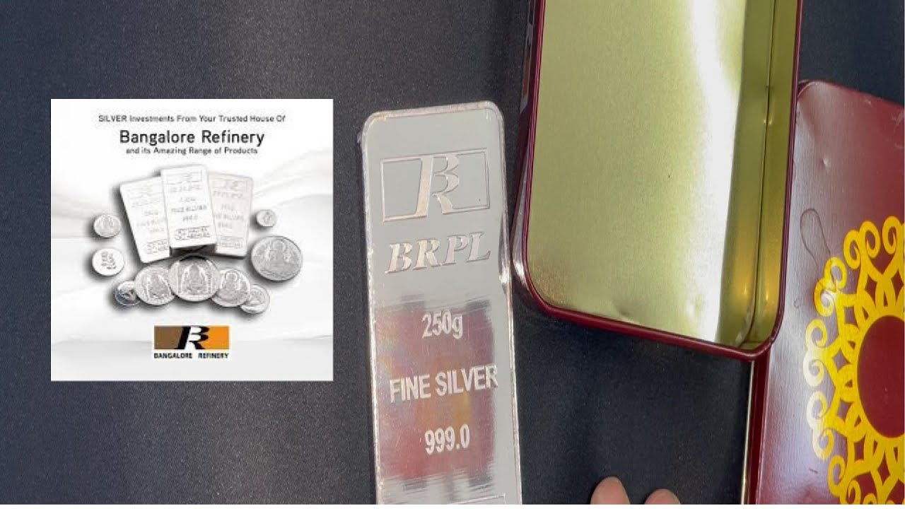 BRPL 250 GM 999 Bar  #brpl #silver #250gm #bullion #investing