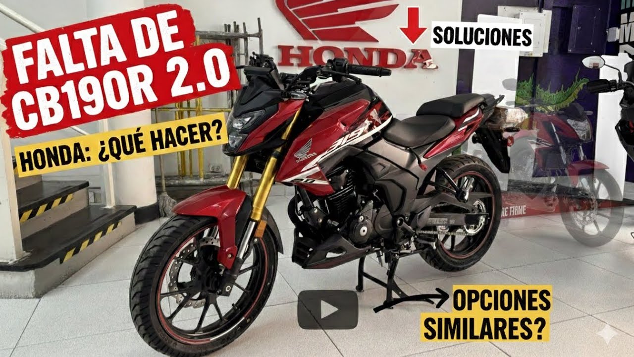 TAMBI&Eacute;N EST&Aacute; AGOTADA 😱 Cb 190 v2.0 pantalla TFT HONDA 