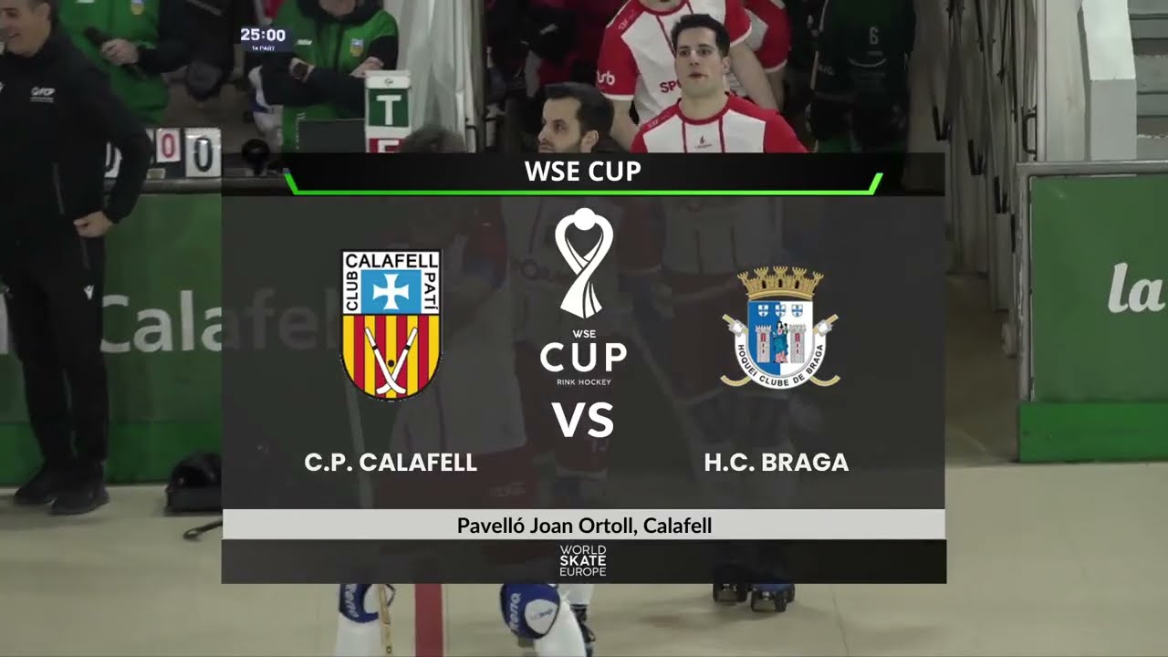 Rink Hockey - WSE Cup Men - CP Calafell (SPA) x HC Braga (POR)