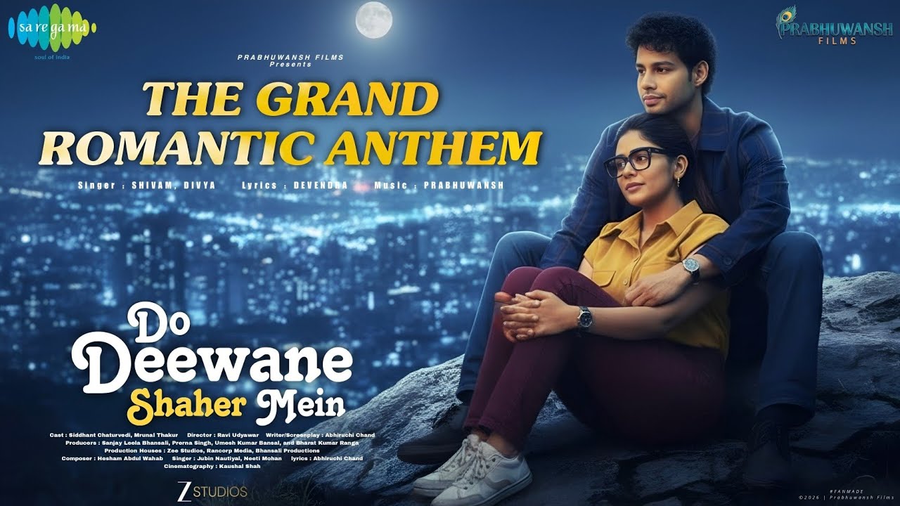 The Grand Romantic Anthem | Do Deewane Shaher Mein | Siddhant C. & Mrunal T. | Latest Love Song 2026