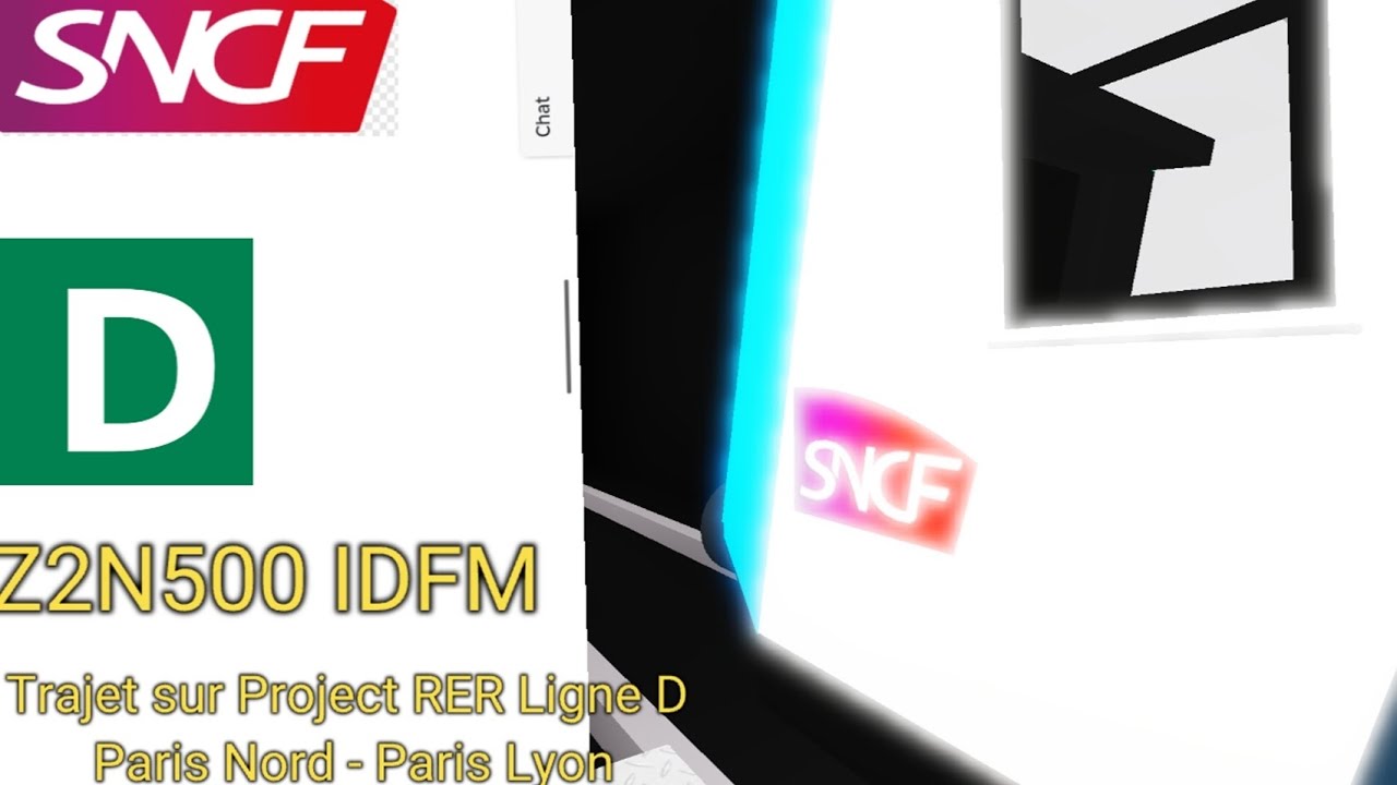 Projet RER Roblox  | Trajet en Z2N500 IDFM | Paris Nord - Paris Lyon 
