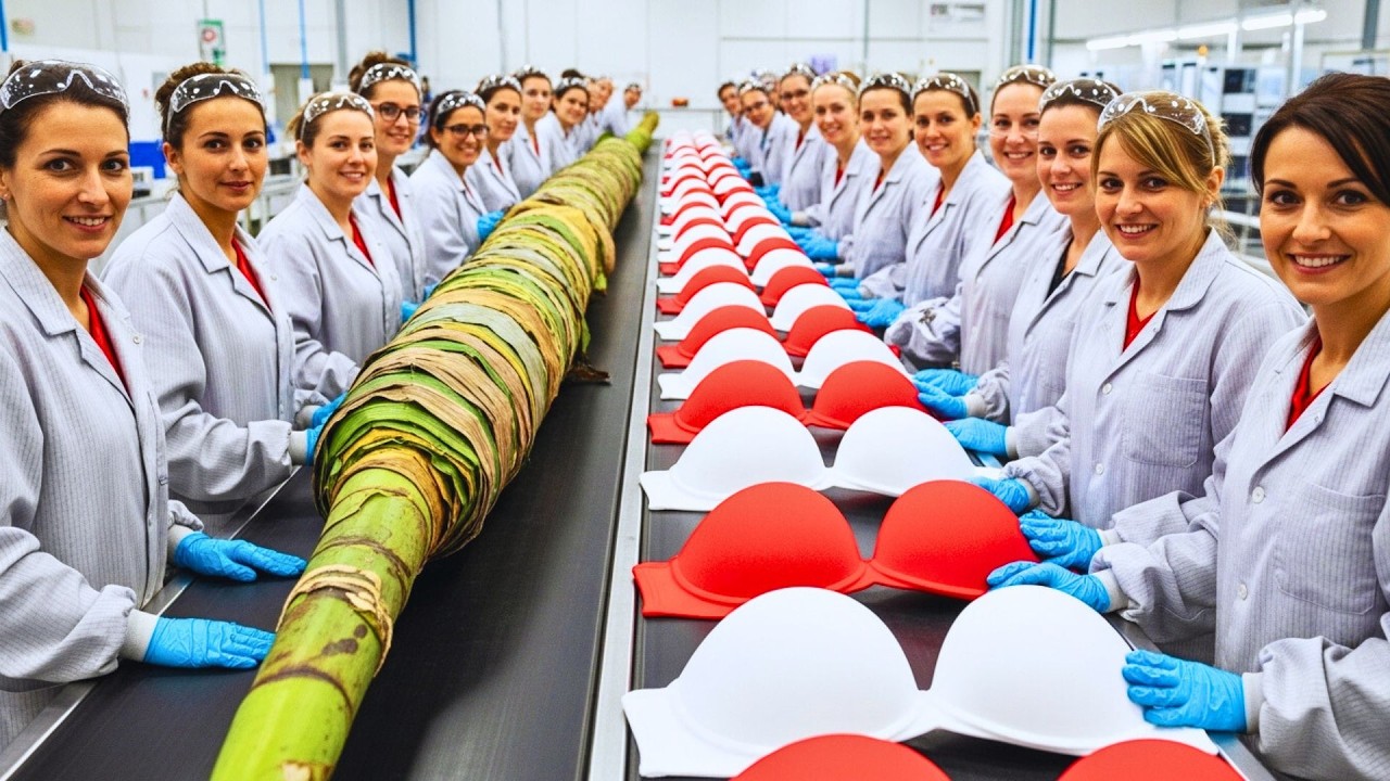 This Is How Banana Leaves Become Women’s Bras | Inside the Giant Factory