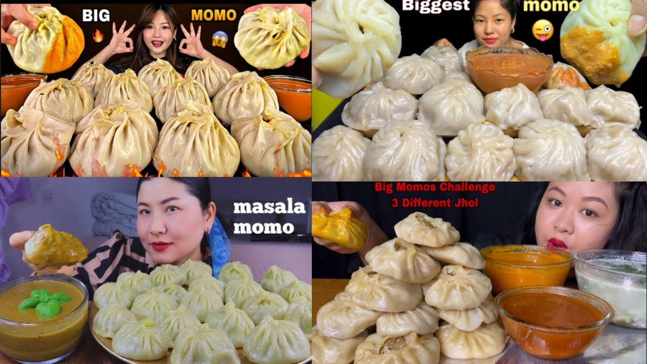 Spicy 🔥 biggest juiciest jhol momo 🔥🤤 Bigbites mukbang asmr