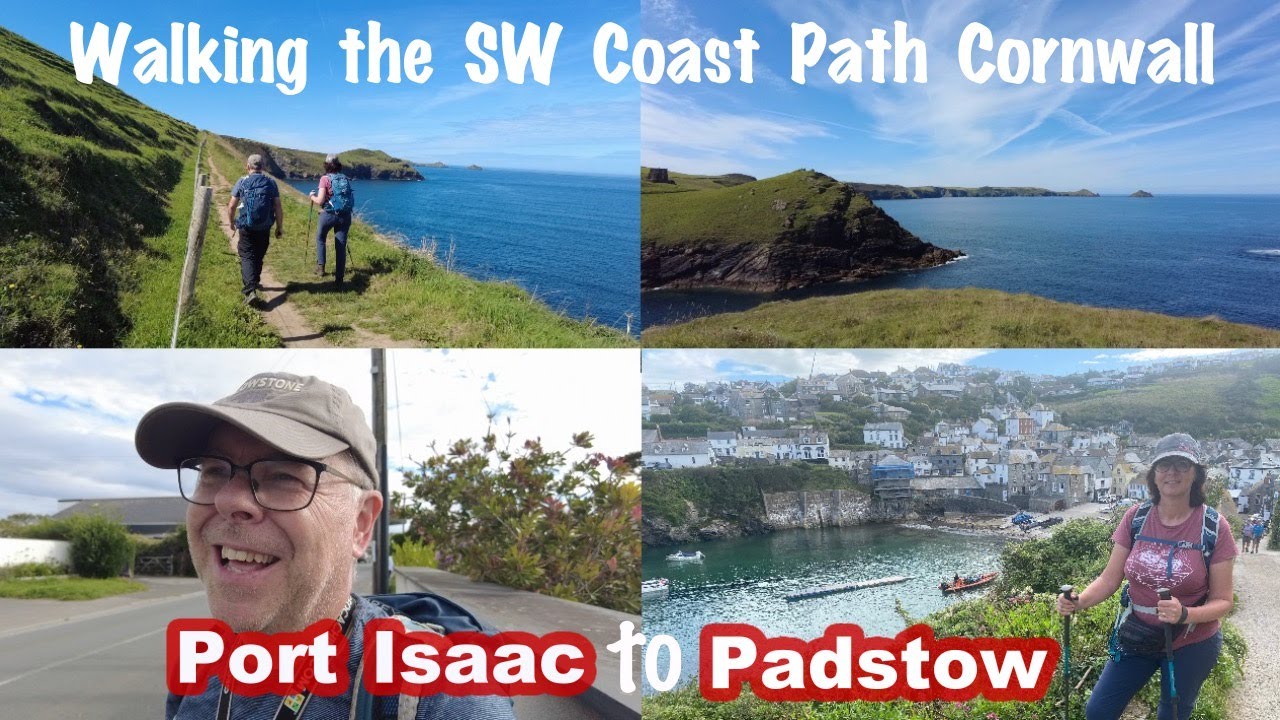 Walking from PORT ISAAC to PADSTOW - SW Coast Path National Trail - Cornwall