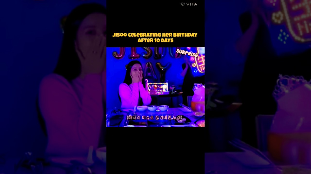 The reason why JISOO celebrate her birthday after 10 days ✨