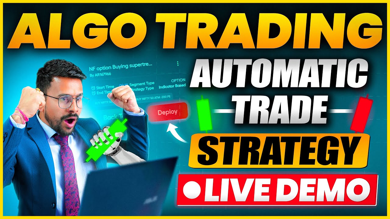 Algo Trading Live Demo | Algorooms software India | Trading For Beginners | Share Market Basics