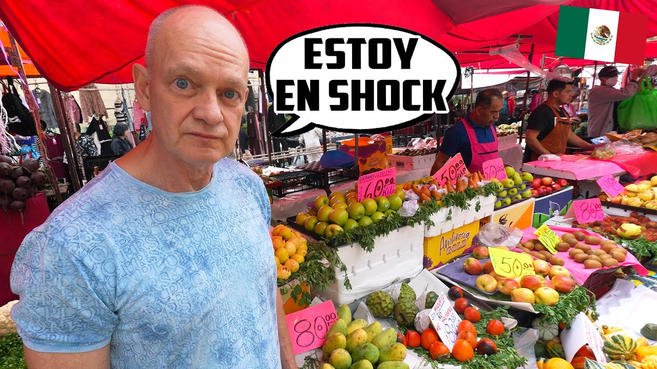 😱 PAPÁ RUSO CASI SE DESMAYA CONOCIENDO el TIANGUIS MEXICANO por PRIMERA VEZ