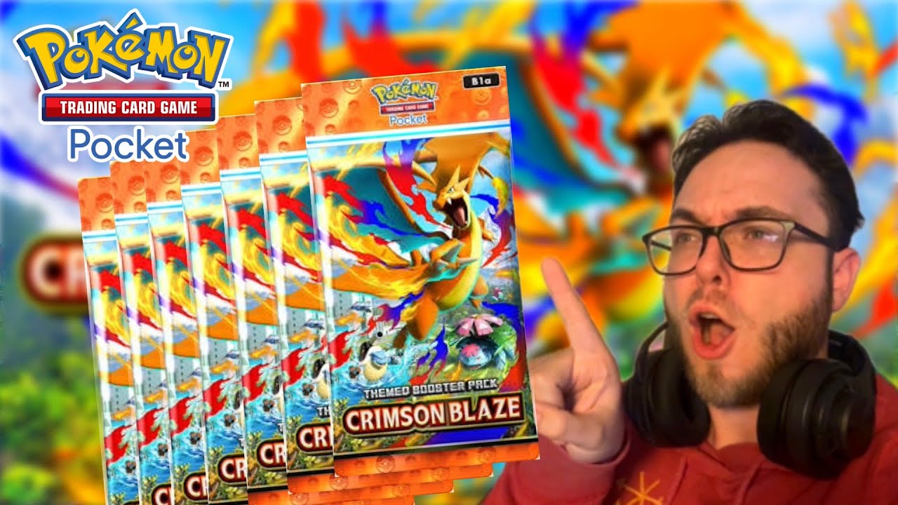 Распаковка нового набора CRIMSON BLAZE в TCG Pocket! (Без комментариев)