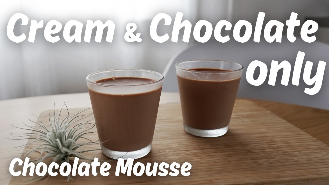 Easy Chocolate Mousse Recipe without Eggs: Just 2 Ingredients!