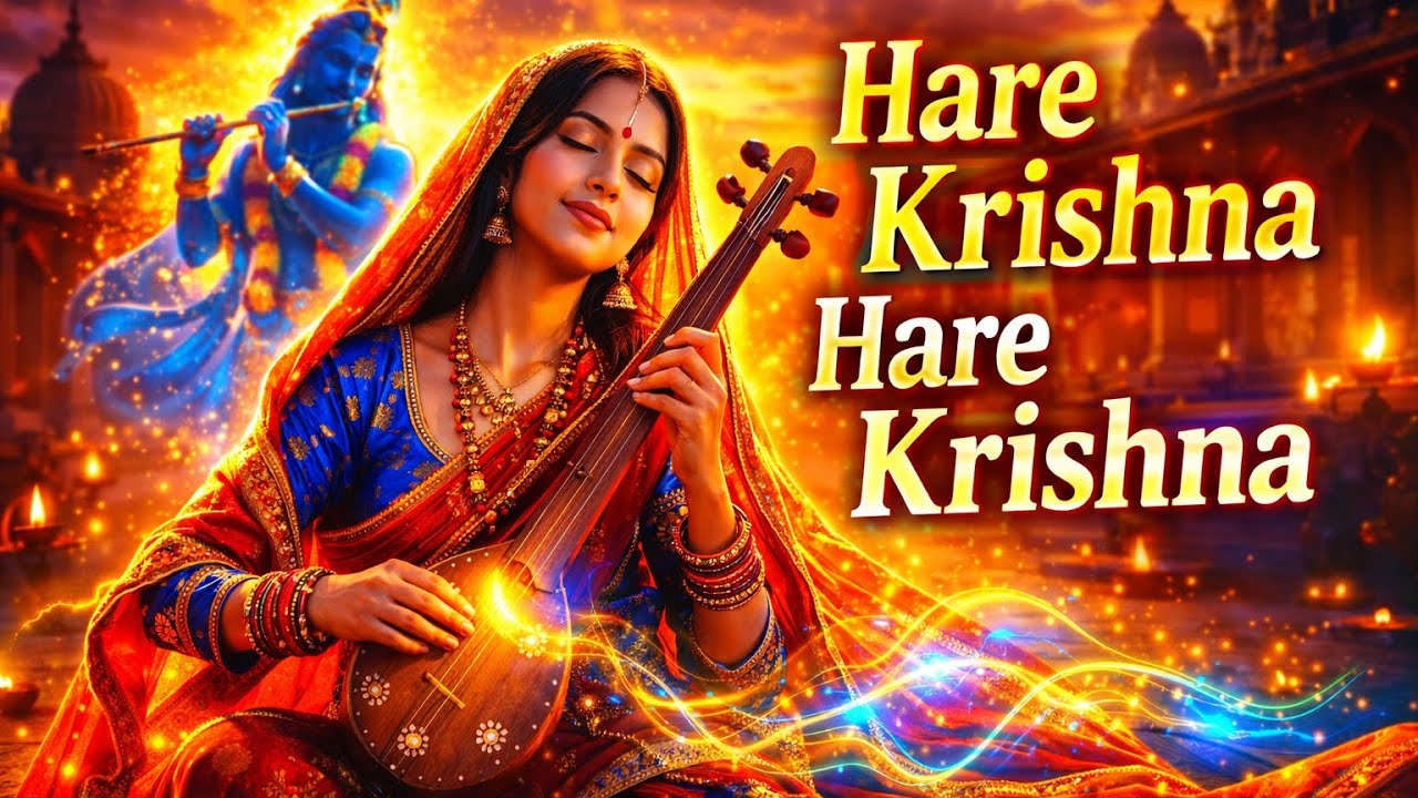 Hare Rama Hare Krishna | Maha Mantra Chant | Peaceful Krishna Bhajan | Meditation Mantra