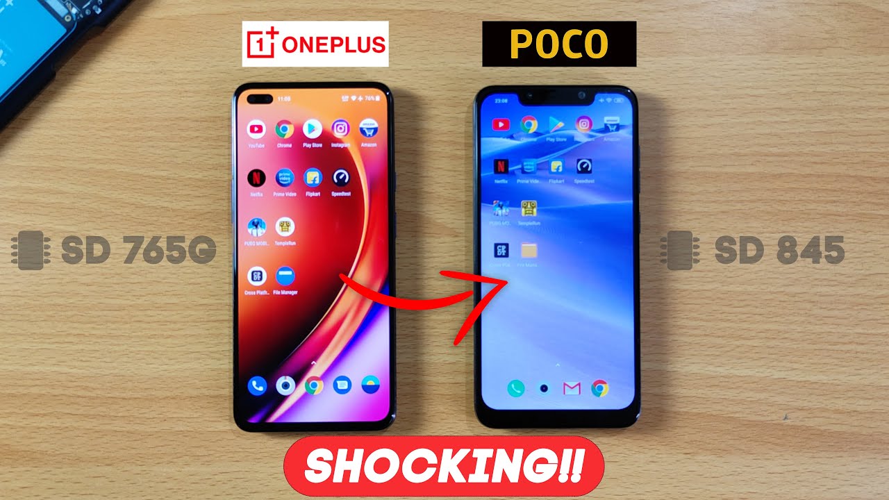 POCO F1 vs Oneplus Nord Speed Test Comparison - NO MORE FLAGSHIP?🔥🔥