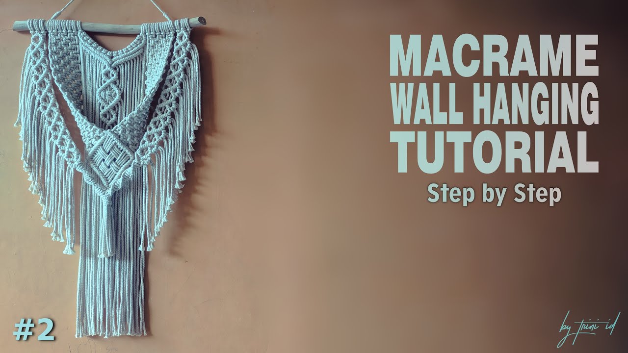 DIY Макраме Настенный Многослойный | РУКОВОДСТВО ПО МАКРАМЕ #2