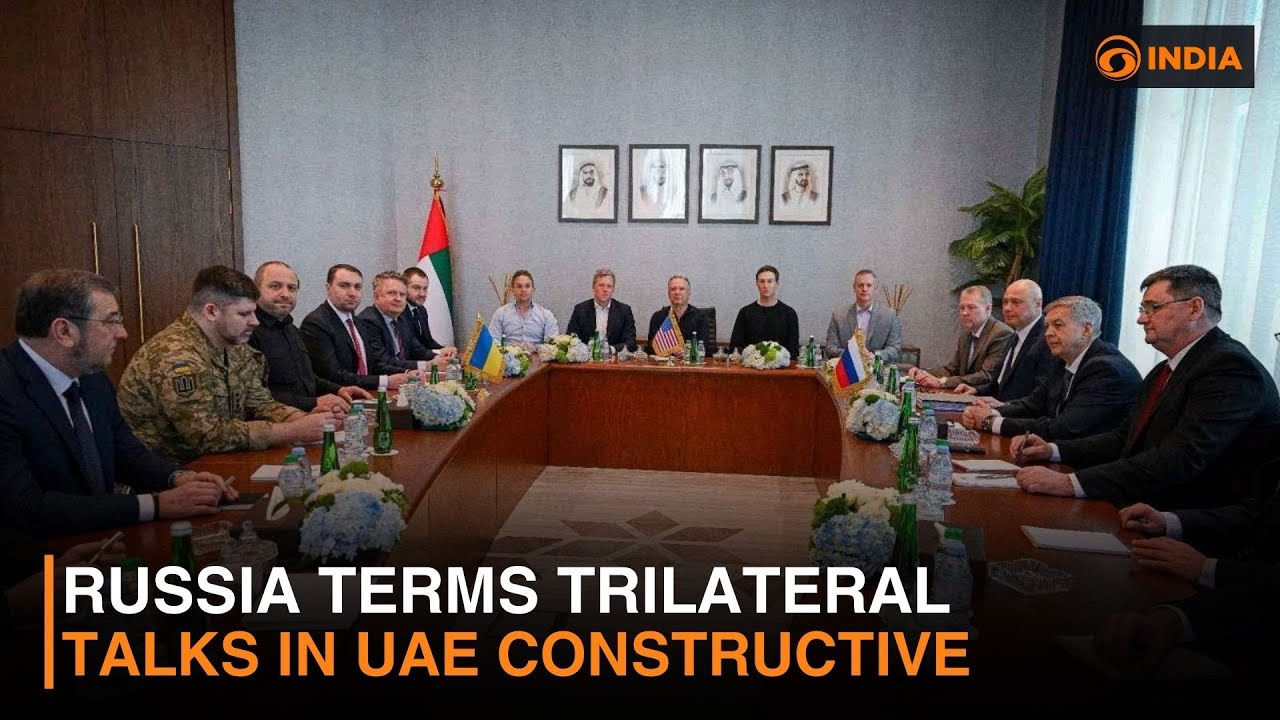 Russia terms trilateral talks in UAE constructive & more news | DD India Live | 7:30 PM IST