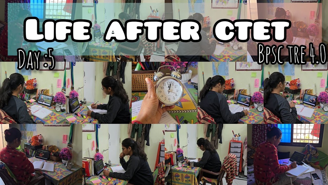 Life After CTET | Day 5 | BPSC TRE 4.0 Preparation | Study Vlog | Bihar Teacher Journey 📚✨ #study 