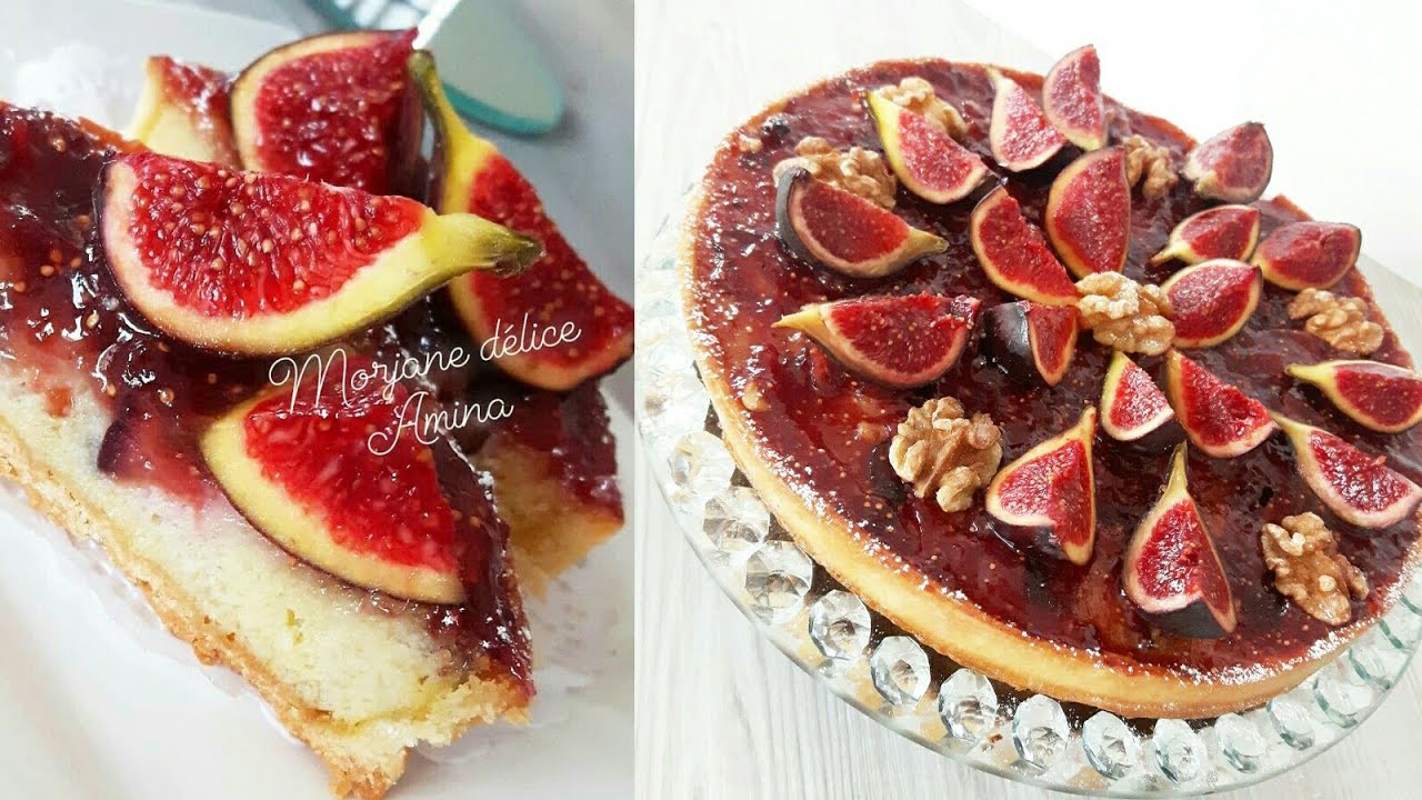 Tarte aux Figues/Pâte sablée/Crème D'amande طارت التين بكريمة اللوز