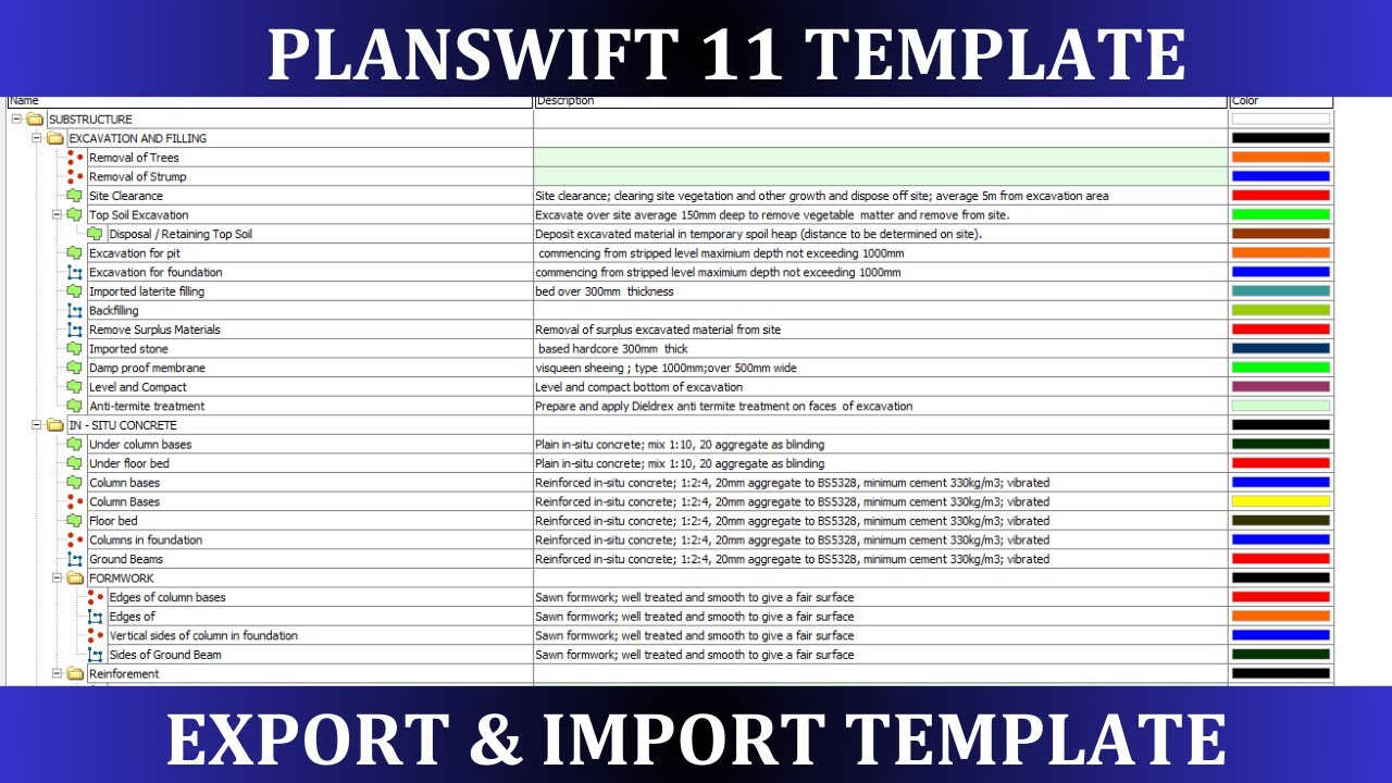 How Export & Import Custom Templates in PlanSwift | Planswift Plugin  | Planswift 11