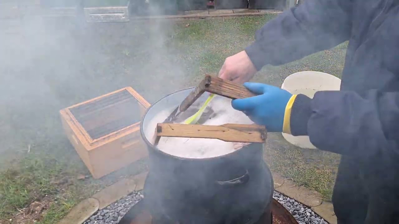 Vorbereiten heißt auch Rähmchen reinigen