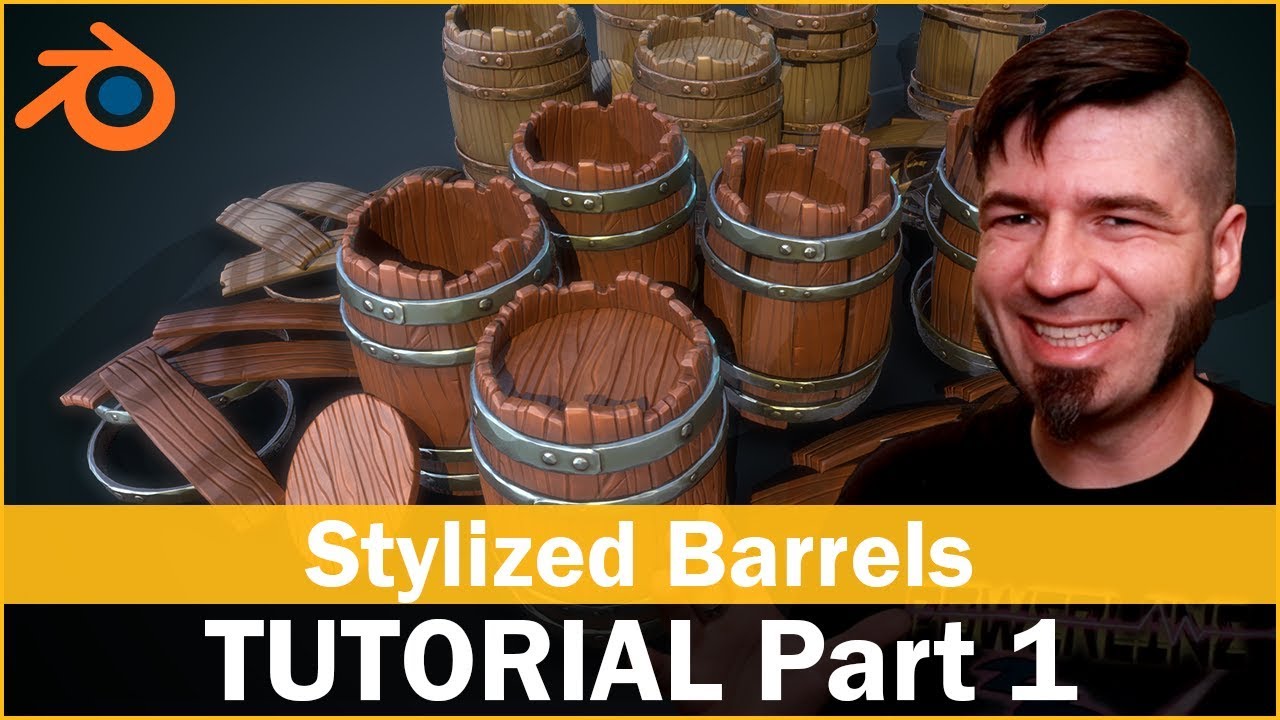 Tutorial: 3D Prop Stylized Barrel - Part 1 - Blender 2.8