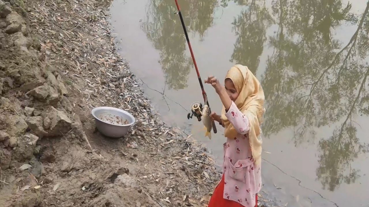 Amazing Girl Fishing🎣 | Best Girl Hook Fishing From River Monsters With Beautiful Natural | Top 2021