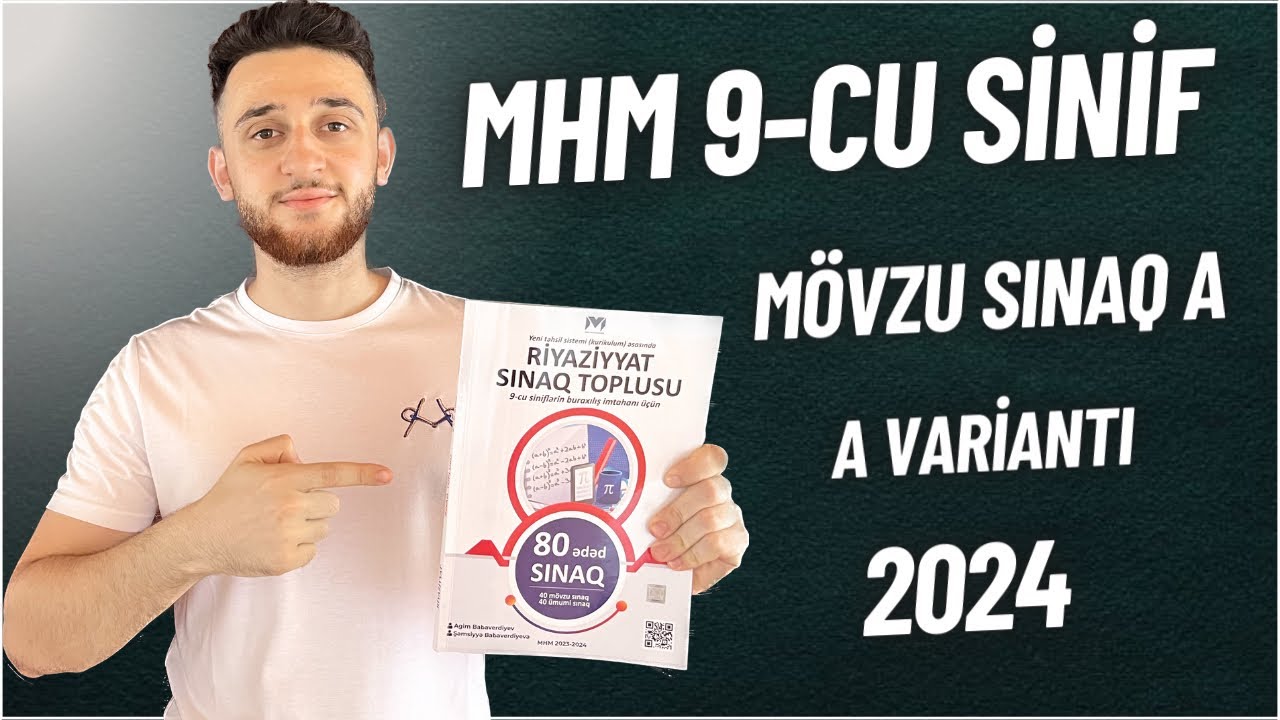✅ 2024 Buraxılış İmtahanına Hazırlıq | (9-cu sinif) | Mövzu sınaq 4 (A)