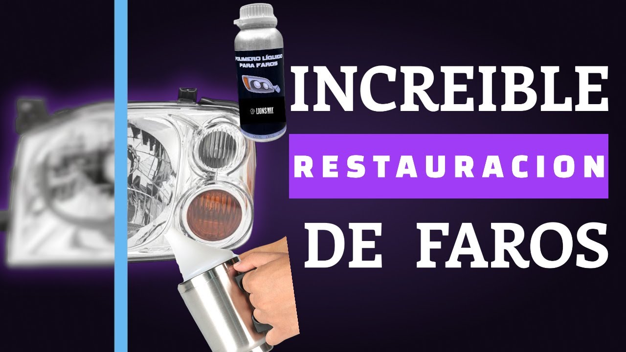 | Resultado PROFESIONAL con POCO DINERO| 💵 | Restauración de Faros | Polímero Líquido |