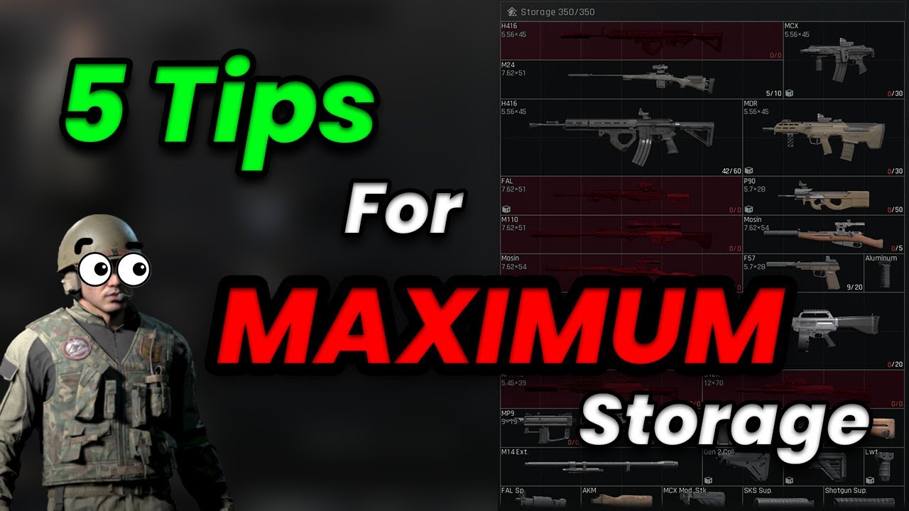 5 TIPS to EFFICIENTLY organize your Storage - Arena Breakout: Infinite