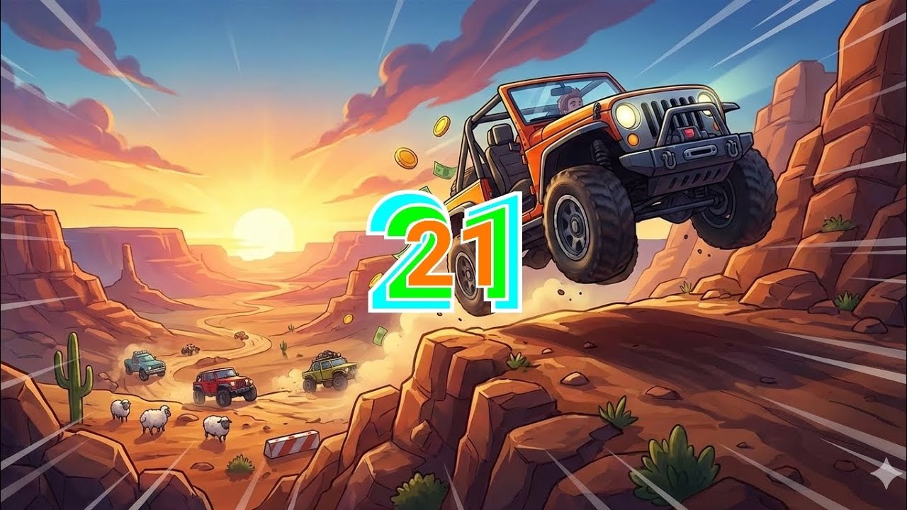 HILL CLIMB RACING / AUTO ELÉCTRICO / 4 ESTACIONES / 13 748M