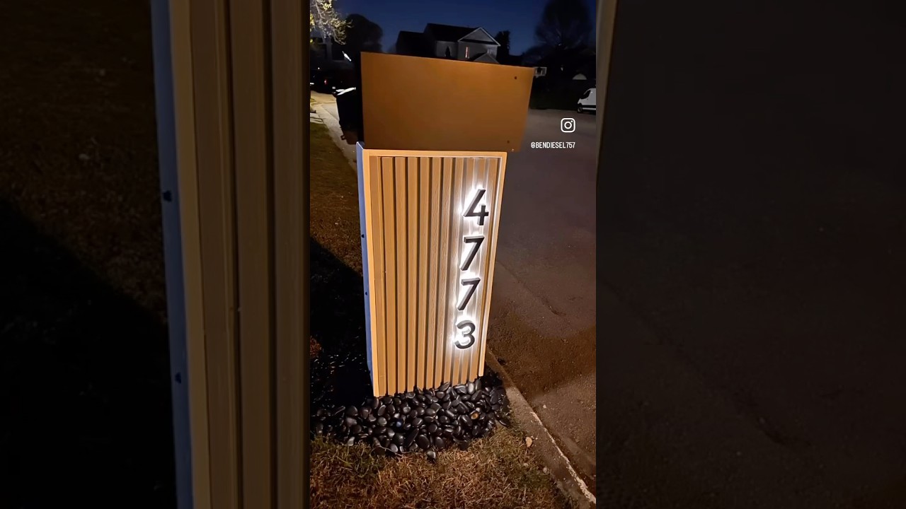 Come build a DIY modern mailbox with me! #modernmailbox #diyprojects #mailbox #diymailbox