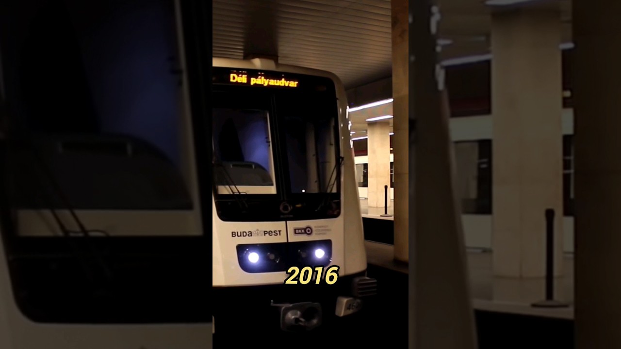 M2-es Metr&oacute; az &eacute;vek sor&aacute;n #bkk #bkv #travel #metr&oacute;