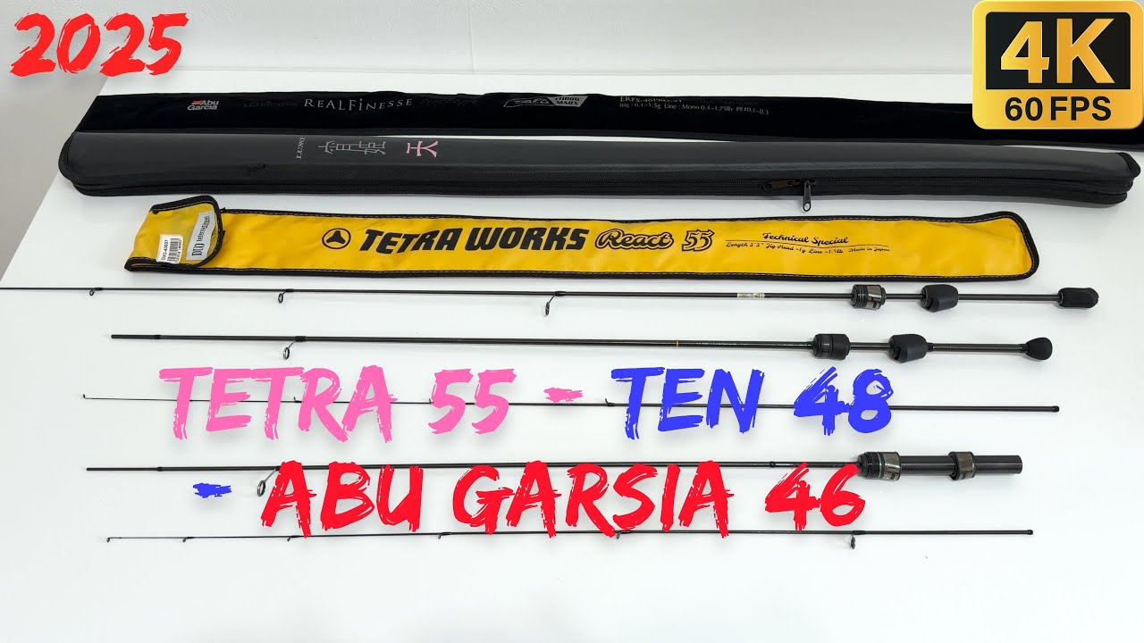Сравнение Abu Garcia 46 VS Gamakatsu Ten S48AL VS Tetra 55