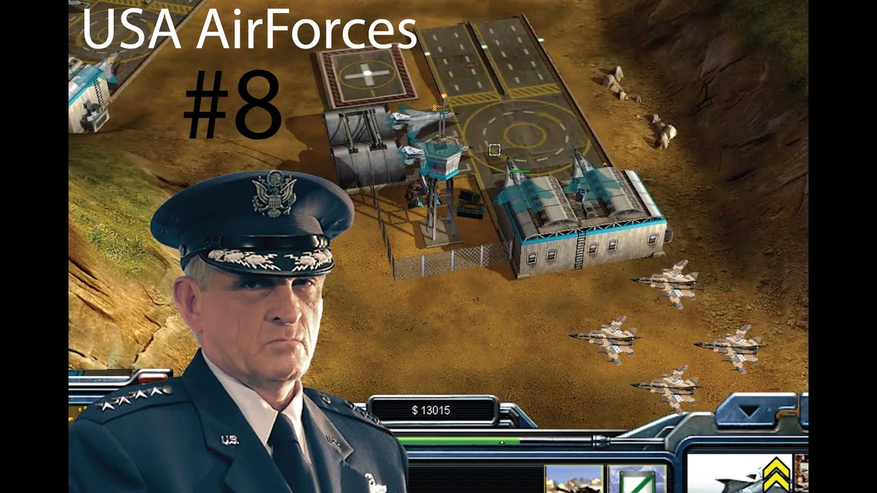 General Zero Hour /Gameplay 4vs4 / Hard Army Hard Game / Usa AirForces #8