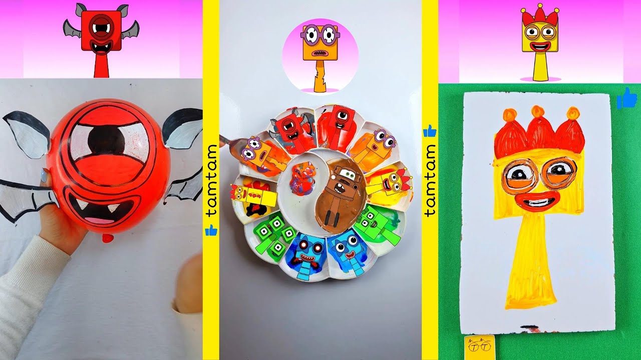 Sprunki 🎵 Mixing Colors 🌈 NumberBlocks Draw 🎈