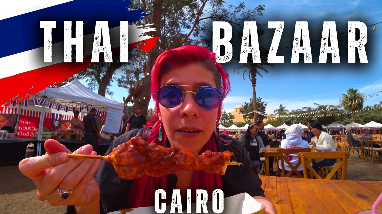 Thai Street Food Bazaar...in Cairo! | Egypt Vlog 396 | اكل شارع تايلاندي في مصر