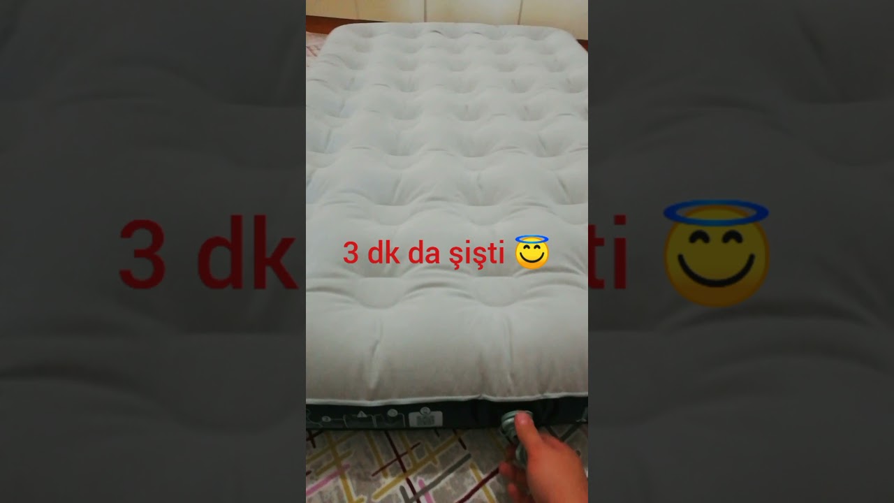 A101 DN ALDIĞIM FREECAMP SENOX POMPA İLE QUECHUA ŞİŞME YATAK 1 DKDA ŞİŞİRME, S&Ouml;ND&Uuml;RME DTAYLI ANLATIM