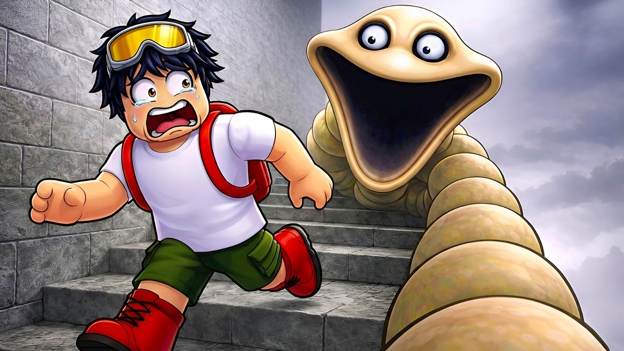 I Went Too Far in SCARY WORM TOWER in Roblox&hellip;