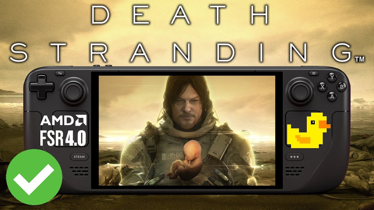 Death Stranding on Steam Deck | FSR 4 | Lossless Scaling Performance Test