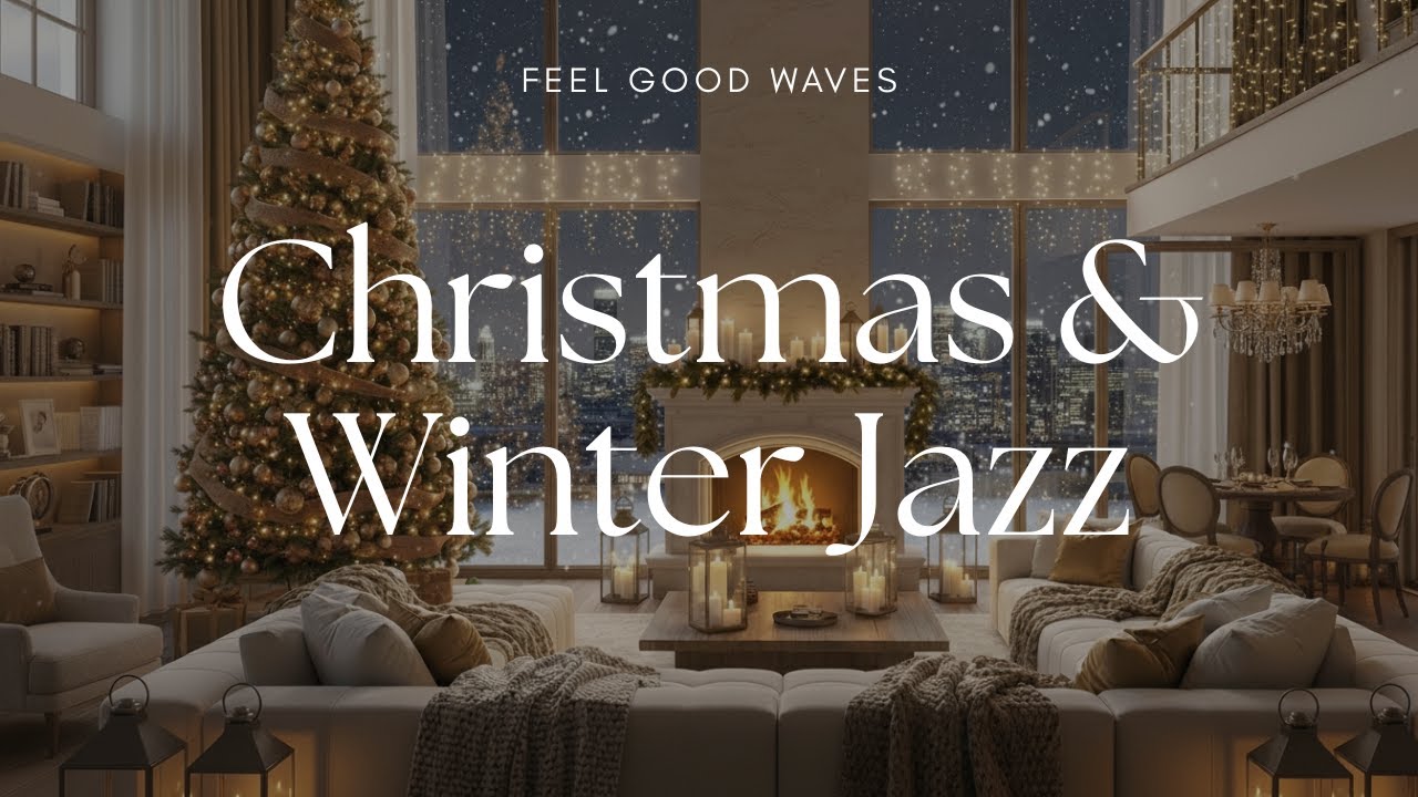 Cozy Christmas Jazz Playlist 🎄Chill Winter Jazz Instrumental ❄️ Relaxing Cafe Jazz Music ☕
