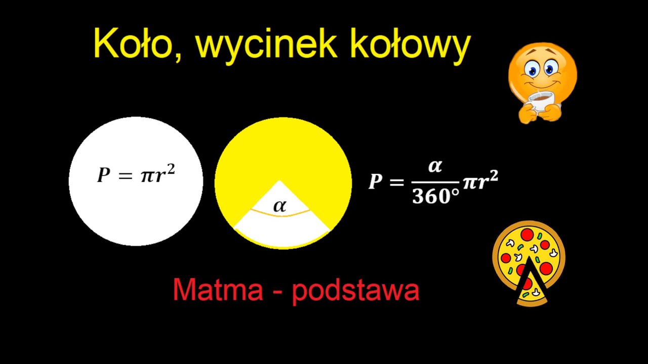 Pole koła i pole wycinka kołowego