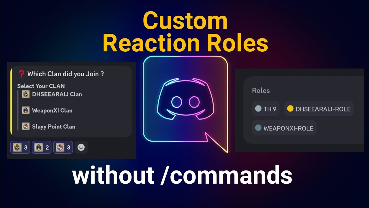 Create #Reaction Role without Commands on #Discord server. 😊