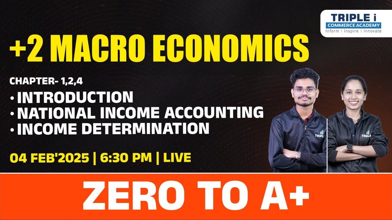 +2 | MACROECONOMICS - INTRODUCTION,  NATIONAL INCOME ACCOUNTING & INCOME DETERMINATION | ZERO TO A+