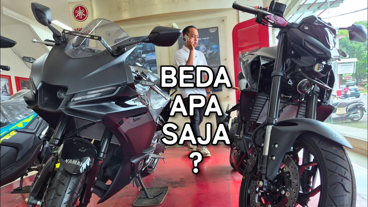 'BEDA 9 JUTA' | PERBANDINGAN R 25 & MT 25 TERBARU | warna hitam