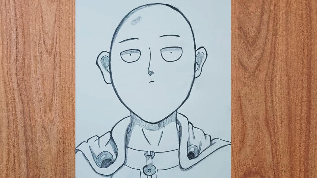 How to Draw Saitama (One Punch Man) Step by Step Timelapse! 