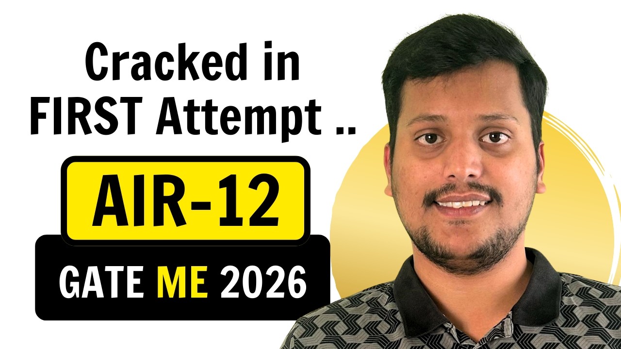AIR - 12, GATE 2026 Mechanical Topper shares his Strategy | Exergic Student