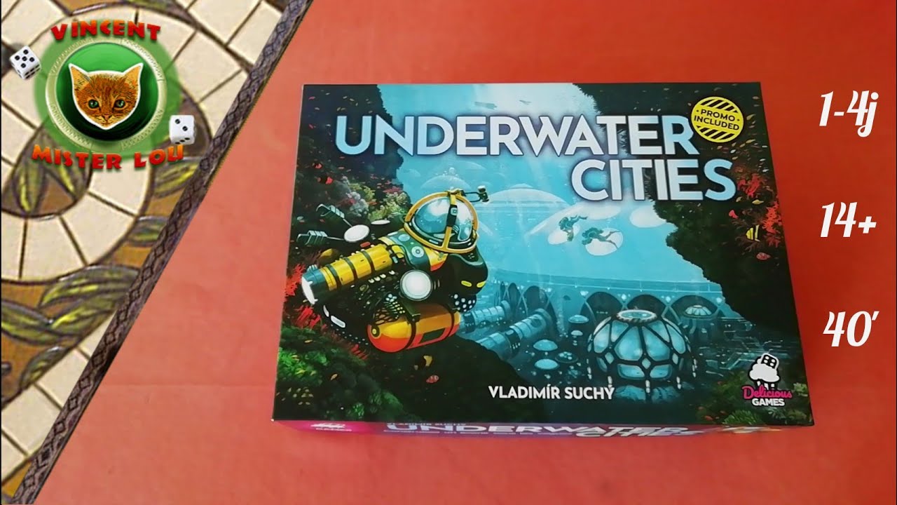 Une partie de Underwater Cities (en solo)