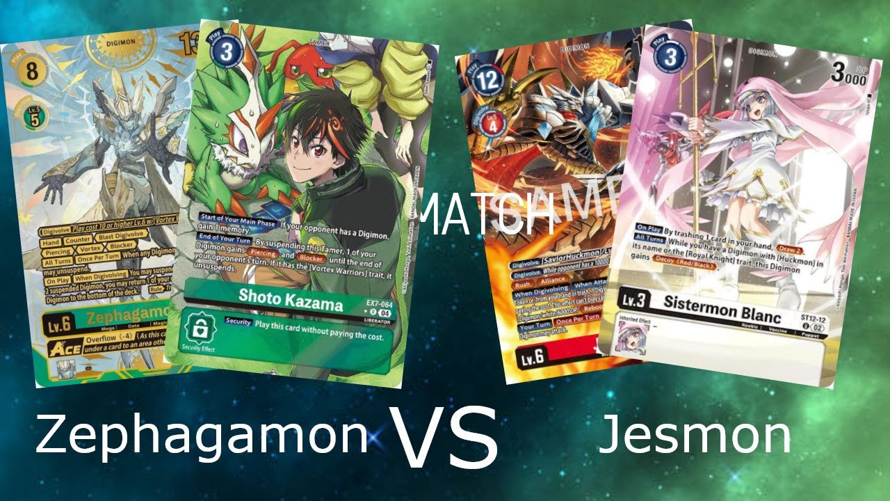 Zephagamon vs Jesmon REMATCH | Digimon TCG Matches BT23