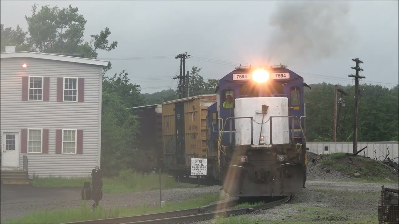 Trains on former Pan Am Railways - 7/2023
