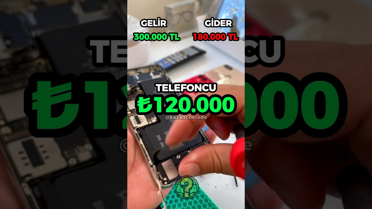 Telefoncu A&ccedil;mak Ne Kadar Kazandırır? (120.000 TL) #işfikirleri #girişimcilik