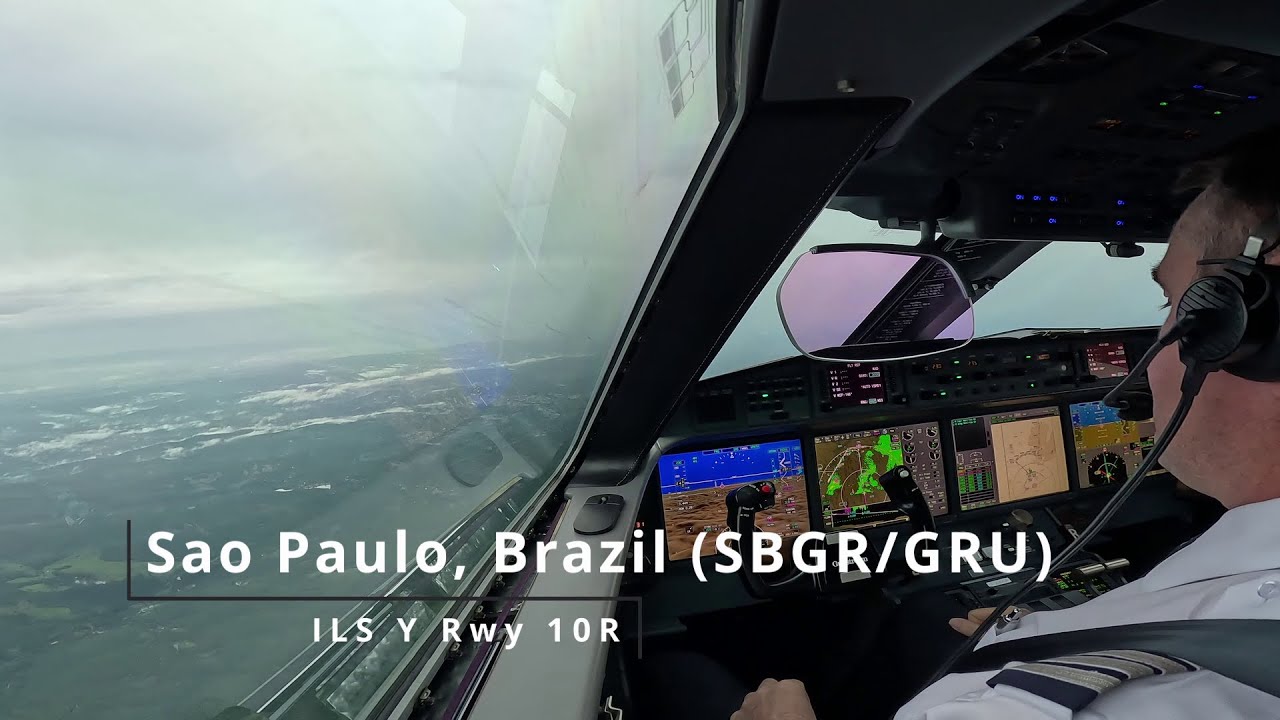 Landing Sao Paulo, Brazil (SBGR/GRU) - Gulfstream G650