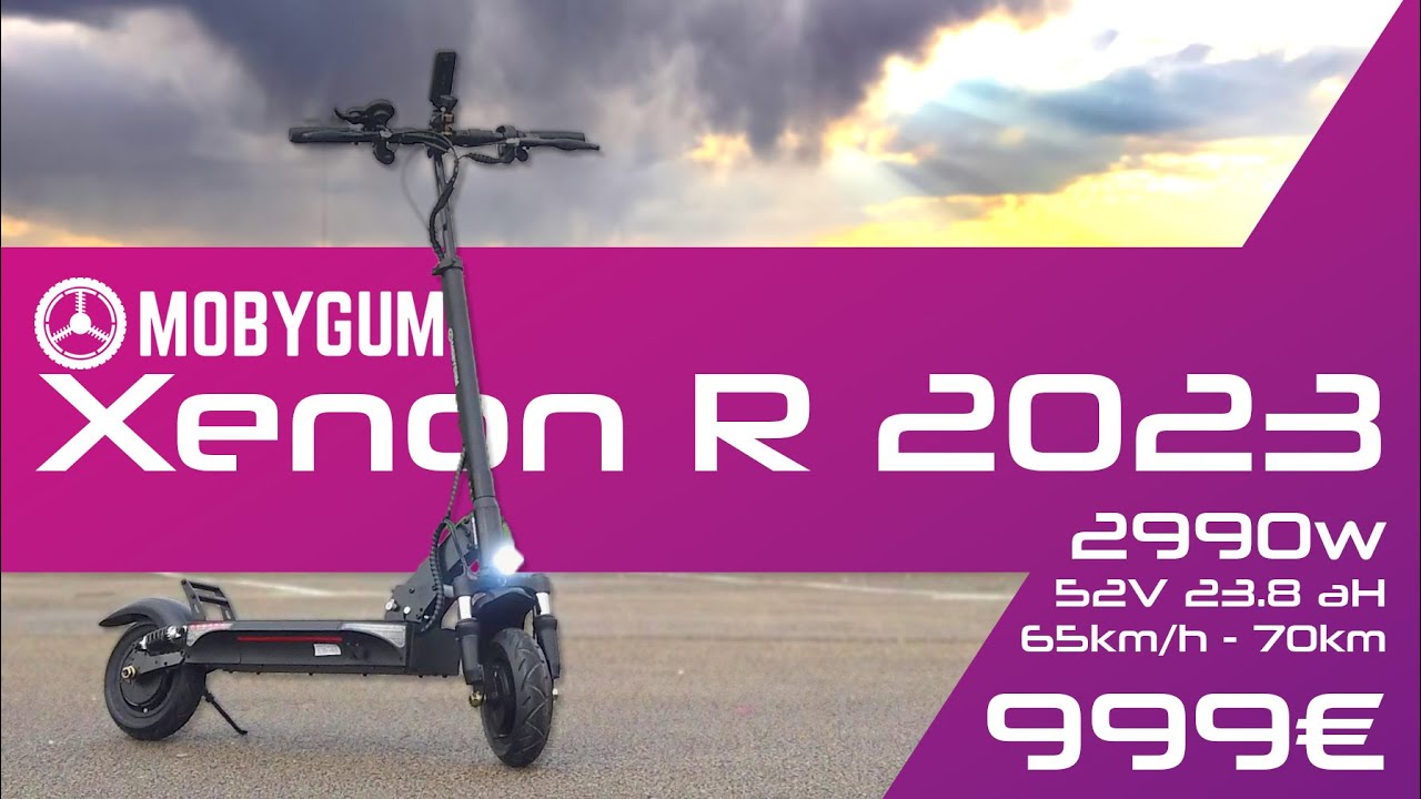 Mobygum Xenon R 2023 - 52V, 23ah pr&egrave;s de 3000 watts avec un SAV Fran&ccedil;ais pour moins de 1000&euro; !!!